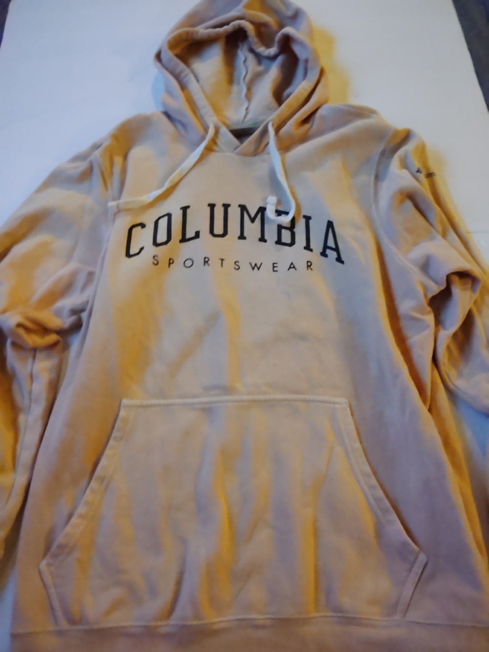Columbia Men's Beige Sportswear Hooded Sweatshirt